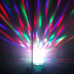 包邮LED水晶魔球LED舞台灯光KTV激光灯婚庆酒吧包房七彩灯送灯座