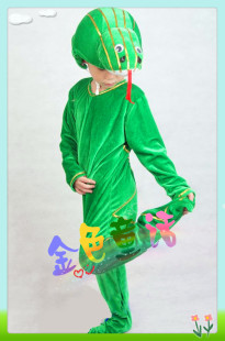 青蛇服装连体哈衣话剧儿童动物表演服动物造型演出服装十二生肖蛇