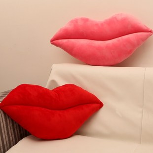 性感红唇大嘴唇抱枕/靠垫可爱创意新奇毛绒玩具情人节送女生礼物