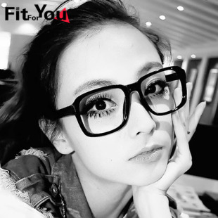 新品韩版潮男女款无镜片眼镜架眼睛大框眼镜框非主流豹纹黑框近视