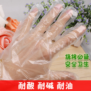 卡妮莎加厚优质一次性手套 家用美容手套医用塑料薄膜手套100只装