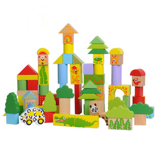 幼儿园宝宝益智积木儿童玩具6男童女童18个月诚客100无木制亏本