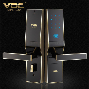 瑞典VOC指纹锁 指纹密码锁电子门锁 防盗门锁家 用智能刷卡锁M77