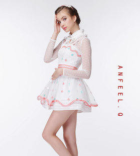 2015春夏新款安娜贝拉连衣裙甜美吊带裙4R718D
