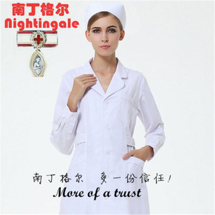 护士服长袖护士服医生服葫芦领西装领 长袖工作服 白大褂 长袖 女