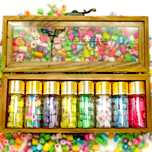 澳洲进口candy party 手工切片水果硬糖果生日礼物复古玻璃盖木盒