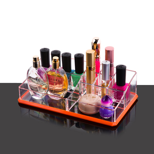 亚克力透明水晶口红收纳盒塑料化妆品置物架唇膏彩妆收纳展示架盒
