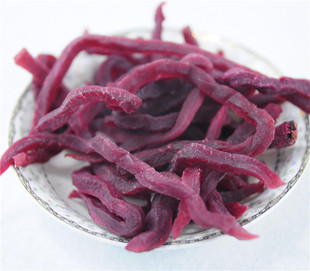 山里紫瓤地瓜干 条 农家自制无添加山芋红薯干传统工艺 包邮500g