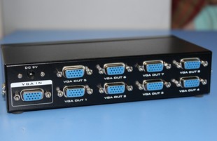 迈拓维矩 MT-3508 8口VGA分配器 高清VGA分频器 一进八出 350MHZ