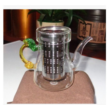 耐热玻璃茶具不锈钢过滤冲茶器 泡茶杯龙把红茶壶 功夫茶杯 透明