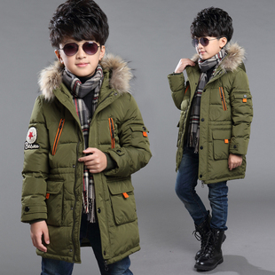 童装男童冬装2015新款儿童棉衣外套中长款加厚中大童棉袄棉服韩版