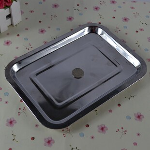 户外烧烤用不锈钢小方盘 不锈钢食物盘食物碟 便携烧烤炉烧烤工具