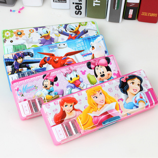 韩国迪斯尼双层多功能文具盒儿童卡通铅笔盒学生笔盒男女礼品包邮