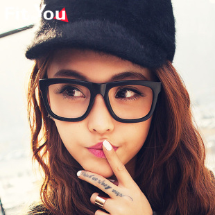 潮款时尚装饰无镜片眼镜框方框男女眼睛架韩版近视大框非主流框架