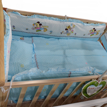 宝宝床围 婴儿床上用品 全棉可拆洗婴儿床床围婴儿宝宝床围