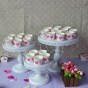 欧式铁艺高脚蛋糕盘西点心托盘生日婚庆宴会甜品台杯子糕点蛋糕架