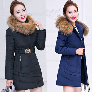 2015新款棉衣女装冬装外套中长款修身潮女韩版年青加厚羽绒丝棉衣