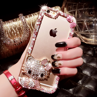 iPhone5手机壳 苹果5s手机壳透明硅胶iPhone5s手机壳水钻保护套女