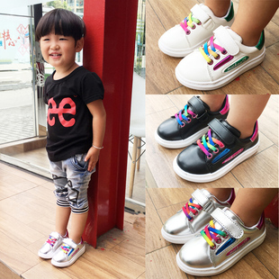 2016秋季韩版潮儿童鞋帆布鞋男童女童宝宝单鞋鞋子小童1-3岁2板鞋