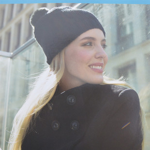 超值特价 秋冬女生保暖冰岛毛街头休闲 麻花护耳欧美品牌针织帽子