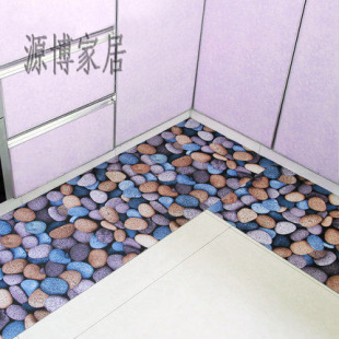 源博家居超薄 可裁剪立体石头 进门客厅浴室卫生间厨房防滑垫