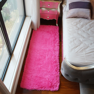 现代家用可定做长绒毛地毯卧室满铺床边飘窗榻榻米沙发长方形地垫