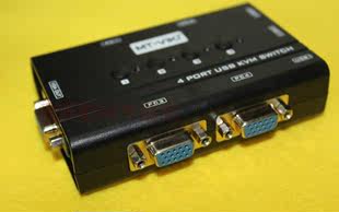 包邮迈拓MT-460KL KVM切换器4口手动USB 4进1出多电脑切换器 配线