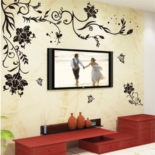 创意墙贴纸客厅电视背景墙上装饰壁纸新房布置贴画可移除防水墙纸