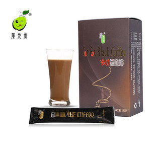 广元堂油切黑咖啡 原味速溶咖啡粉G7盒装活性酵素粉低糖