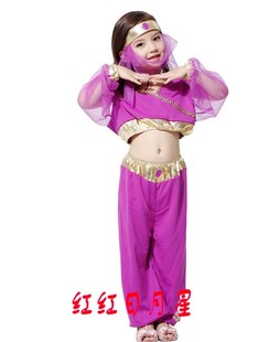 万圣节儿童阿拉伯公主服装舞会表演女童阿拉伯衣服阿拉伯公主服装