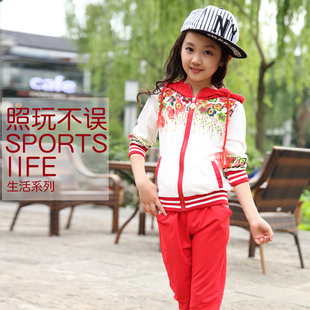 女童2015秋季新款套装儿童韩版休闲时尚百搭运动风2件套潮大促销