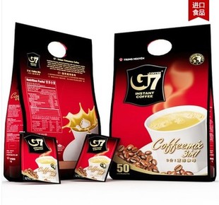 一袋包邮  G7 COFFEE越南中原g7三合一速溶咖啡800g【16g×50包】