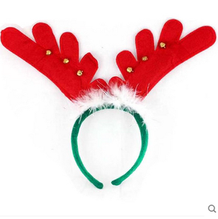 圣诞节装饰用品大人儿童装扮道具玩具圣诞头饰小熊雪人鹿角头箍