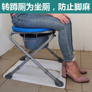雅德老年人坐厕椅孕妇座厕坐便凳蹲坑增高器大便凳子防滑可调高