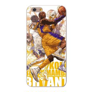 NBA湖人科比布莱恩特 iPhone6 plus手机壳6s苹果5SE磨砂硅胶软壳
