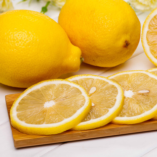 南非进口黄柠檬10个装 新鲜时令水果 不苦胜安岳柠檬