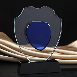新款水晶奖杯 奖牌 高档颁奖 定制年会 优秀员工精品 包邮