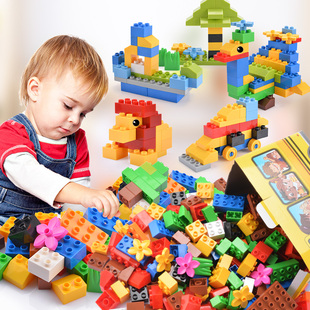 大颗粒积木兼容乐高拼装玩具宝宝女孩男孩1-2-3岁儿童益智4-6周岁