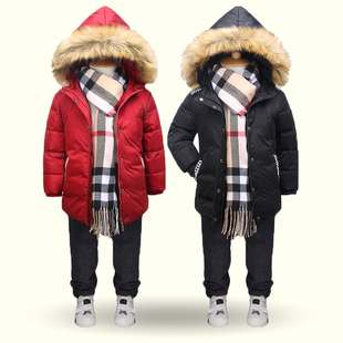大码儿童羽绒服 2016冬季新款中大儿童装羽绒服加厚连帽保暖外套