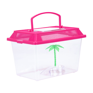 乌龟缸带晒台别墅小型塑料水陆缸养巴西龟专用盒生态造景龟缸鱼缸